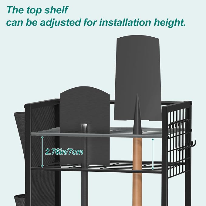 YBING Garden Tool Organizer, Yard Tool Stand - Image 6