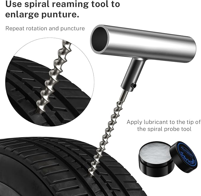 Flat Tire Repair Kit with Plug 68 Pcs - Image 5