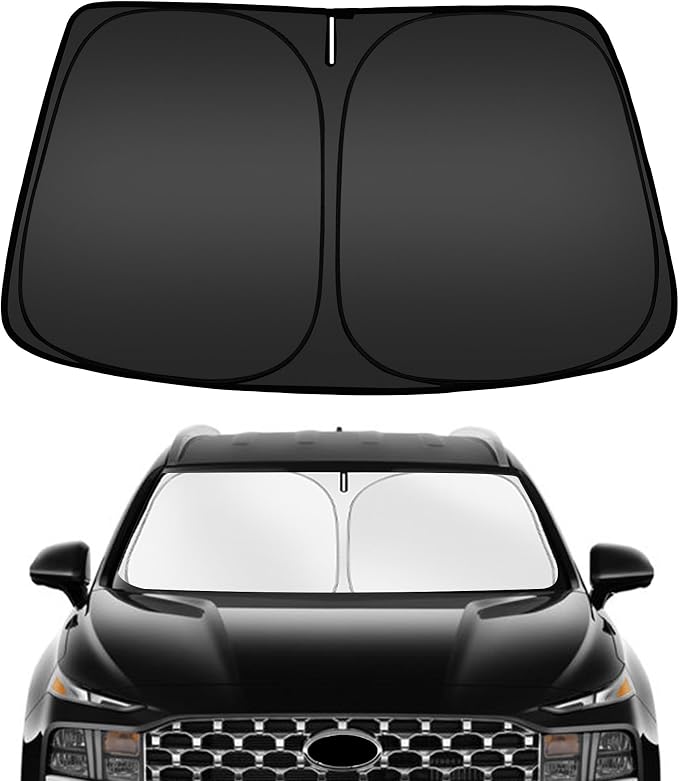 ARISMOTOR Windshield Sun Shade for H-yundai Santa Fe 2019-2025 2026, Custom Fit by ARISMOTOR