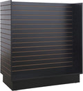 WISDOMFUR H-Unit Slatwall Gondola Display – 4 ft Black Freestanding Retail by Unknown