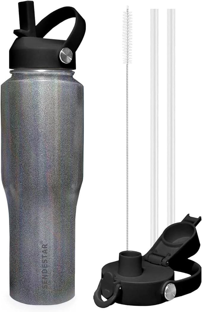 SENDESTAR 32oz Stainless Steel Water Bottle, Double Wall Vacuum Insulated Bottle by Sendestar