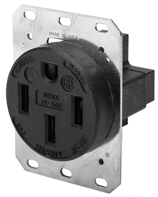 Hubbell Wiring Device-Kellems 50 A, Industrial, Receptacle, No Tamper Resistant by Hubbell+Lighting