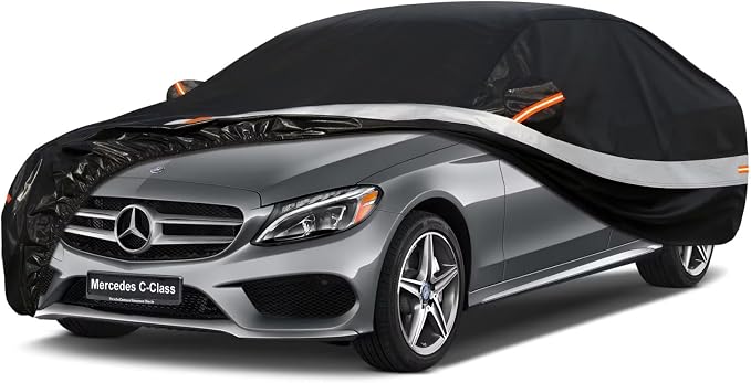 10 Layers Car Cover Custom Fit for Mercedes Benz C Class C250 C300 C43 C63 by Holthly