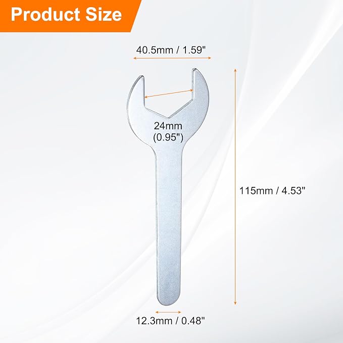 HARFINGTON 10pcs Small Wrench 24x115x2.8mm Metric U-Shaped Single Open Ended - Image 2