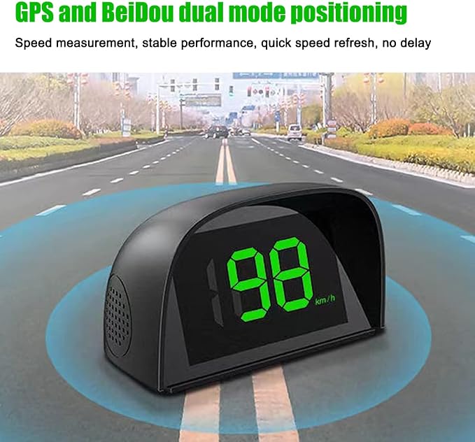 Shkalacar Car HUD Headup Display KM/H MPH GPS Digital Speedometer - Image 6