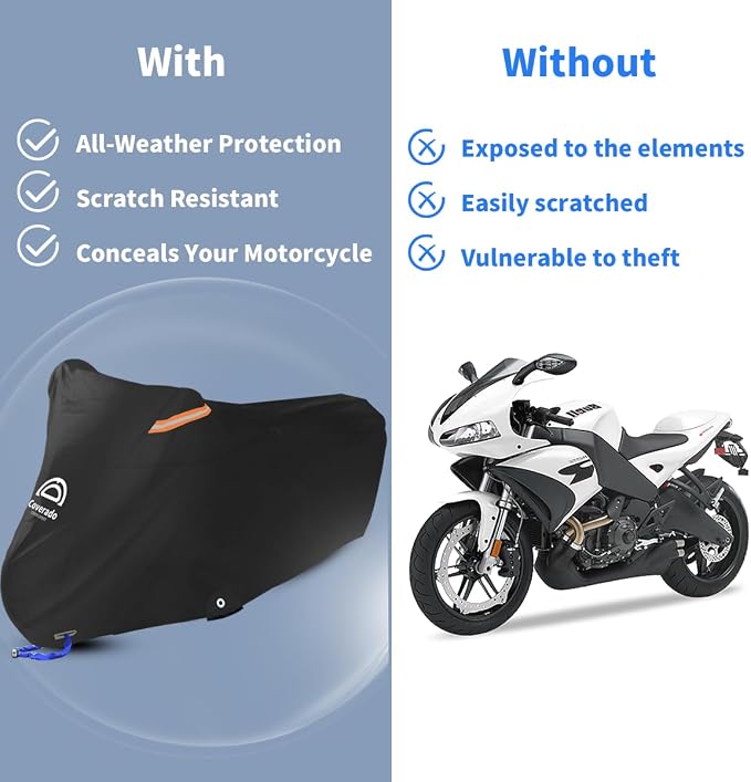 Motorcycle Cover All Season Waterproof Scooter Cover - Image 6