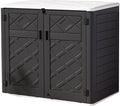 Resin Outdoor Storage Shed, 38 cu.ft Outdoor Storage Box Waterproof by Mrosaa