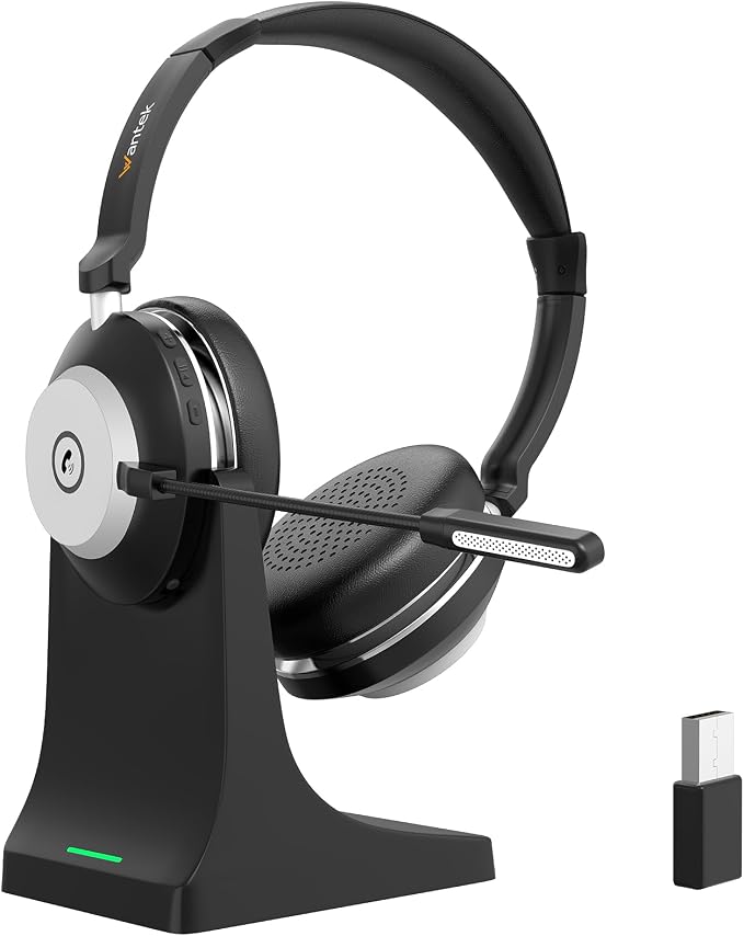 Wantek Wireless Headset with Mic by Wantek