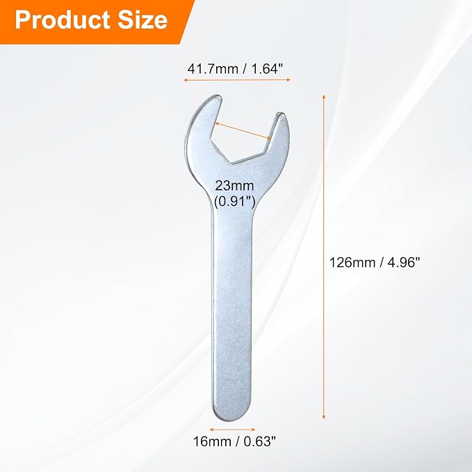 HARFINGTON 10pcs Small Wrench Open End Wrench 23x126x2.8mm Metric U-Shaped - Image 2