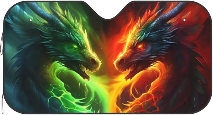 Dragon Car Sun Shade Windshield Sunshade Foldable Front Window Shield Cover - Image 7