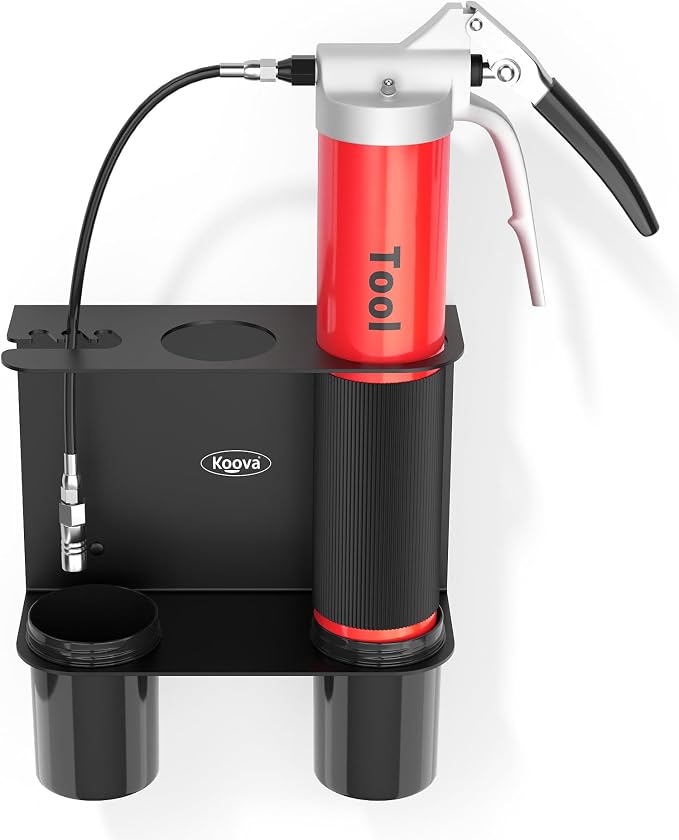 Koova Grease Gun Holder | Tractor Grease Gun Garage Organizer Wall Mount | by Koova