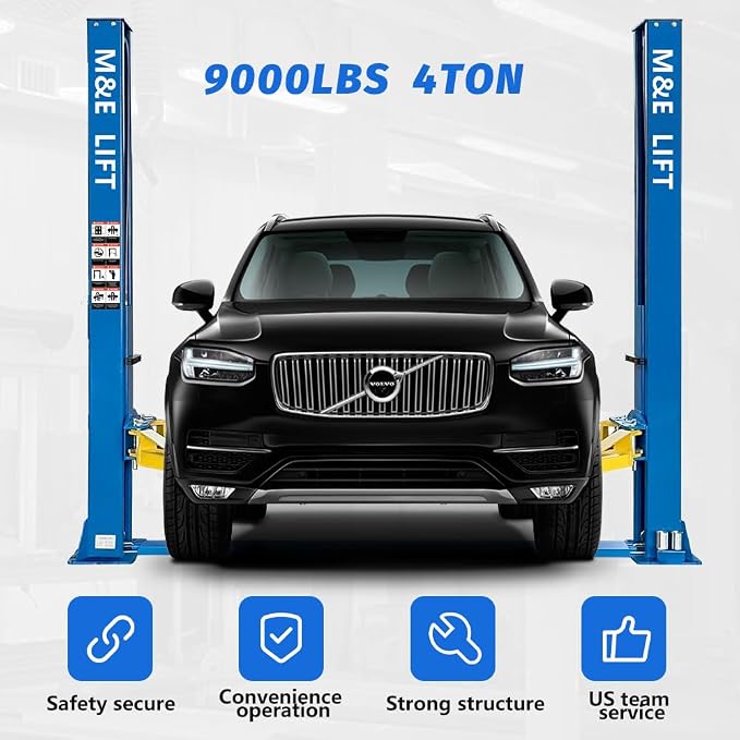 9000lbs 2 Post Car Lift Two/2 Post Lift Car Lift Automotive Lift - Image 5