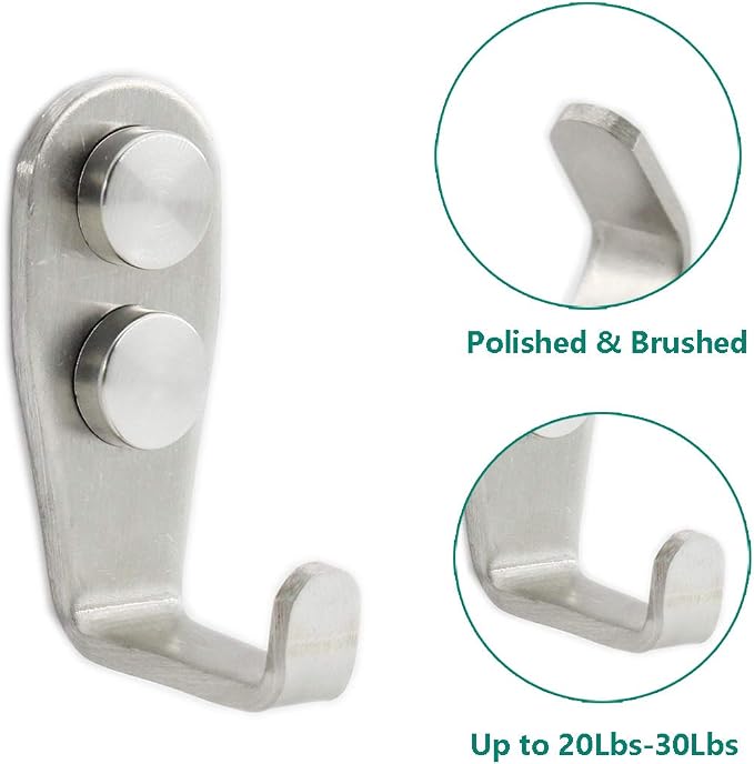 Stainless Steel Coat Hooks - Image 4