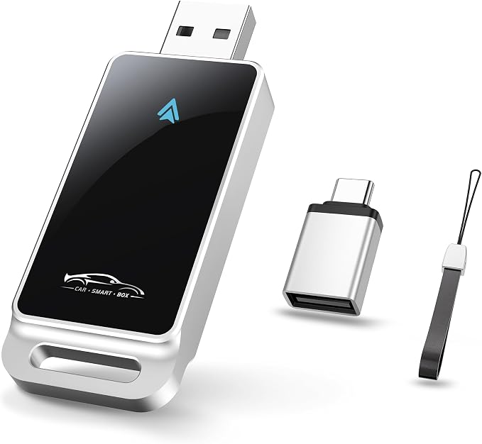 Android Auto Wireless Adapter, Convert Factory Wired to Wireless, Easy Plug and by vnilrgle