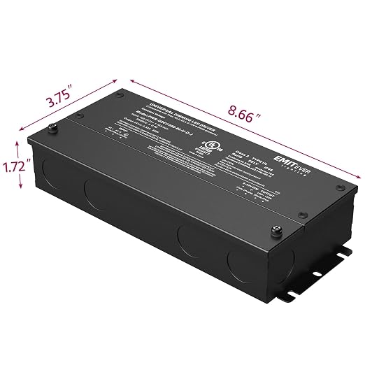 EMITEVER Dimmable Led Driver, 80W AC 110V-277V to DC 24V Transformer, 5-in-1 - Image 3