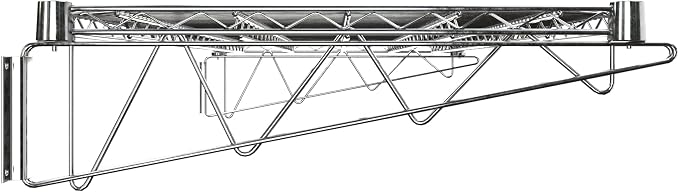 24" x 48" Chrome Wire Wall Mount Shelf - Image 5
