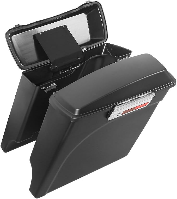 XFMT Motorcycle Stretched Saddlebags 5" Extended Hard Saddle Bags - Image 5