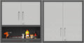 Metal Tool Cabinet, Garage Storage Cabinet System, Wall Cabinet & Locking by VIYET
