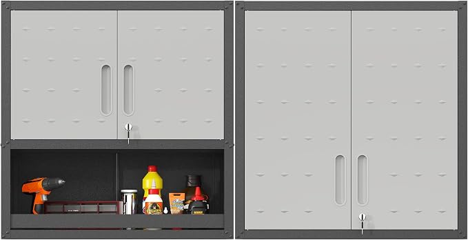 Metal Tool Cabinet, Garage Storage Cabinet System, Wall Cabinet & Locking by VIYET