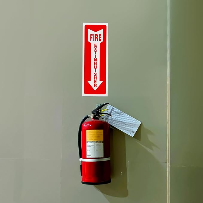 Madrigal fire extinguisher inside sticker, fire extinguisher sign, 8 - Image 6