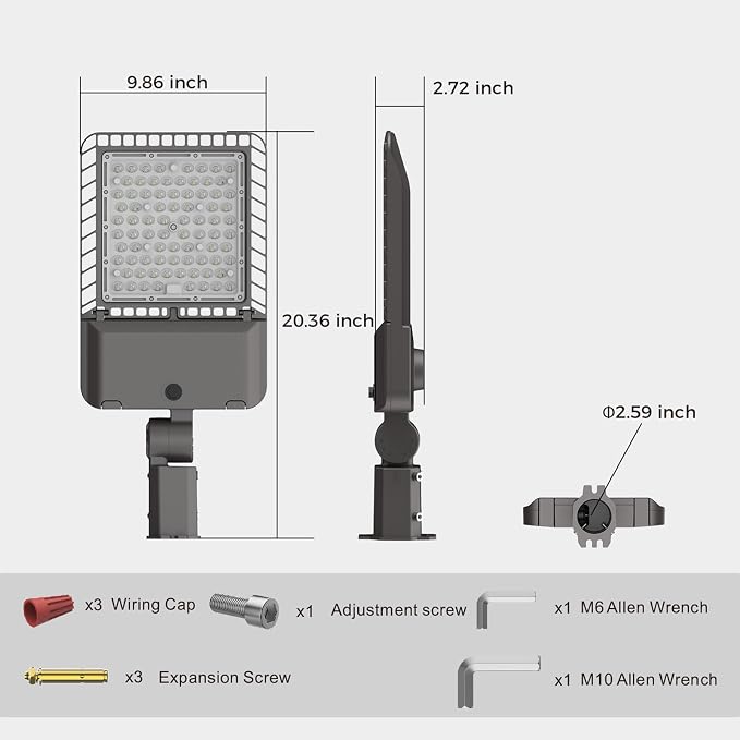 180W LED Parking lot Light Commercial Oudoor Lighting Shoebox Light - Image 7
