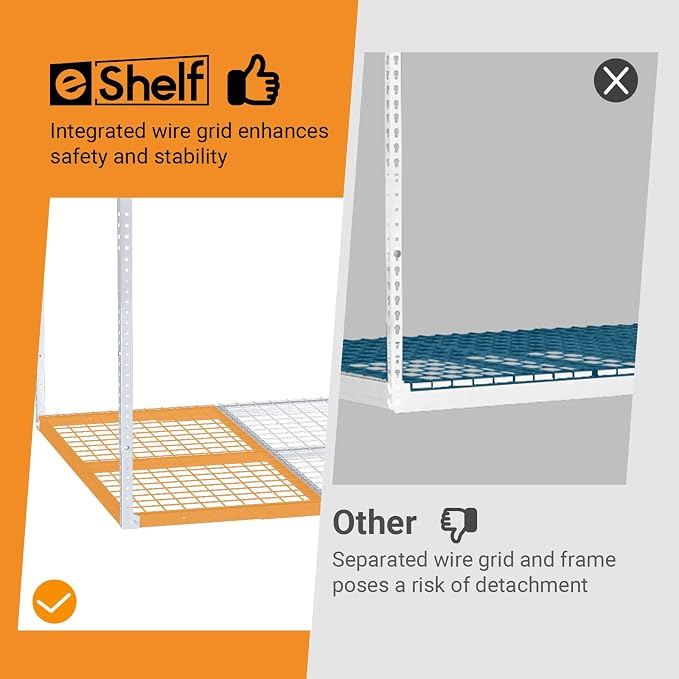 2ftx8ft Overhead Garage Storage Rack, Heavy-Duty Metal Garage Ceiling Storage - Image 4