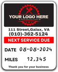 Oil Change Stickers for Windshield Personalized by Unknown