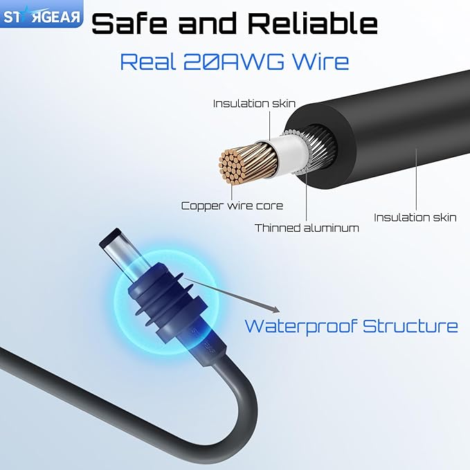 Starlink Mini Cable 16.4FT, Starlink Mini Accessories 20AWG Replacement - Image 3