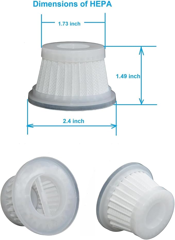 4 Pack Hepa Replacement Filters Compatible - Image 2