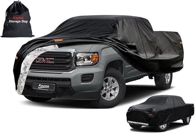 Kayme Truck Cover Custom Fit GMC Canyon Regular Cab Short Bed. Full Exterior by kayme