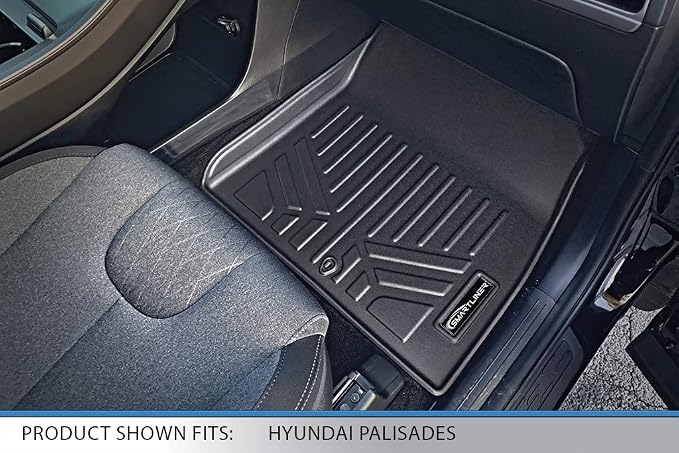 SMARTLINER All Weather Custom Fit Floor Mats 2 Row Liner Set Compatible - Image 3
