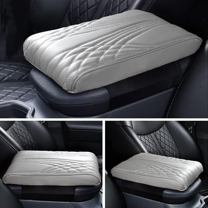 Car Center Console Cover, Memory Foam Car Armrest Cushion, Leather Arm Rest - Image 8