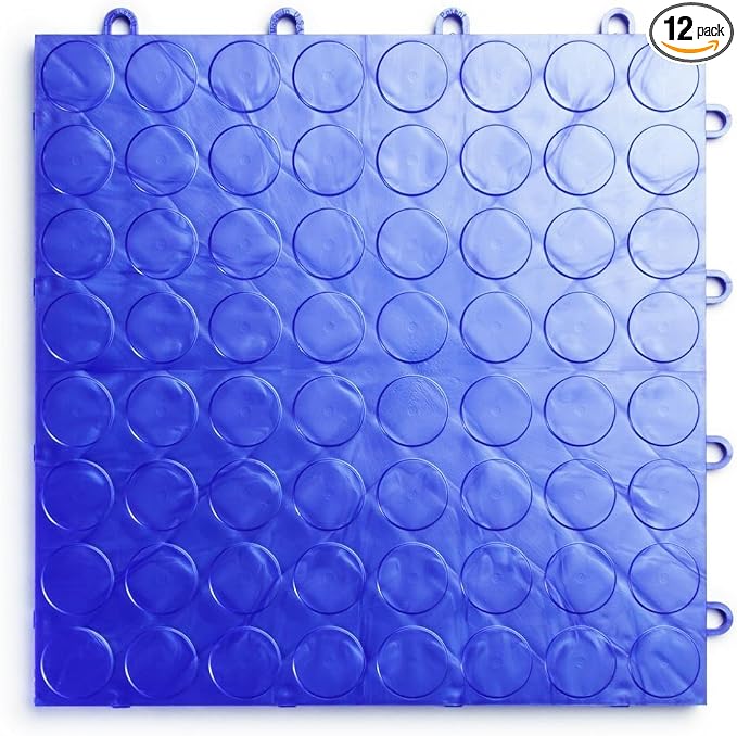 Big Floors RaceDeck CircleTrac, Interlocking Non-Slip Garage Flooring Tile by BigFloors