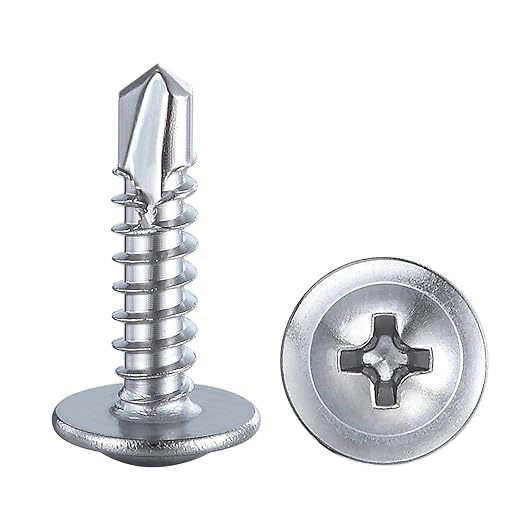 Wensilon（300pcs）#8×1/2”for Sheet Metal Self-Tapping Screws 410 Stainless Steel - Image 8