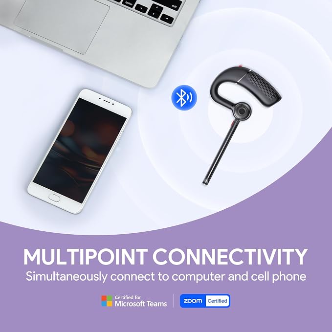 Yealink Single Ear Bluetooth Headsets BH71 Lite, Wireless Headset - Image 2