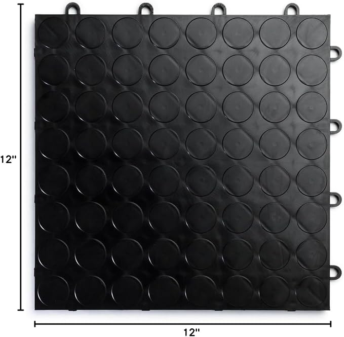 Big Floors RaceDeck CircleTrac, Interlocking Non-Slip Garage Flooring Tile - Image 7