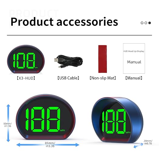 Car Mounted GPS Speedometer, Large Font and Automatically Adjustable Brightness - Image 9