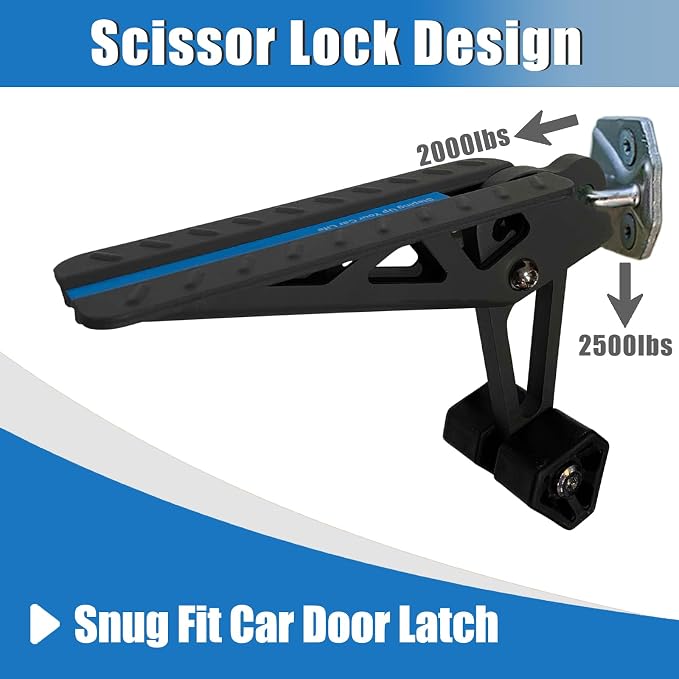 TOOENJOY Universal Fit Car Door Step, Foldable Roof Rack Door Step Up on Door - Image 6