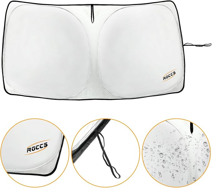 ROCCS Windshield Sun Shade fit for Toyota 4Runner 2010-2023 2024 2025, Foldable - Image 7