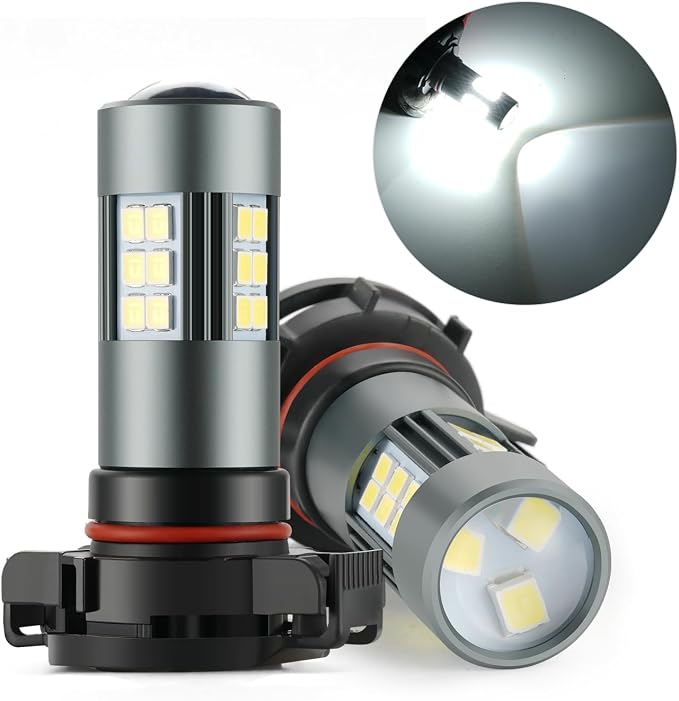 2504 LED Bulbs, PSX24W 12276 Fog Light 6500K Cool White by iFunyLED