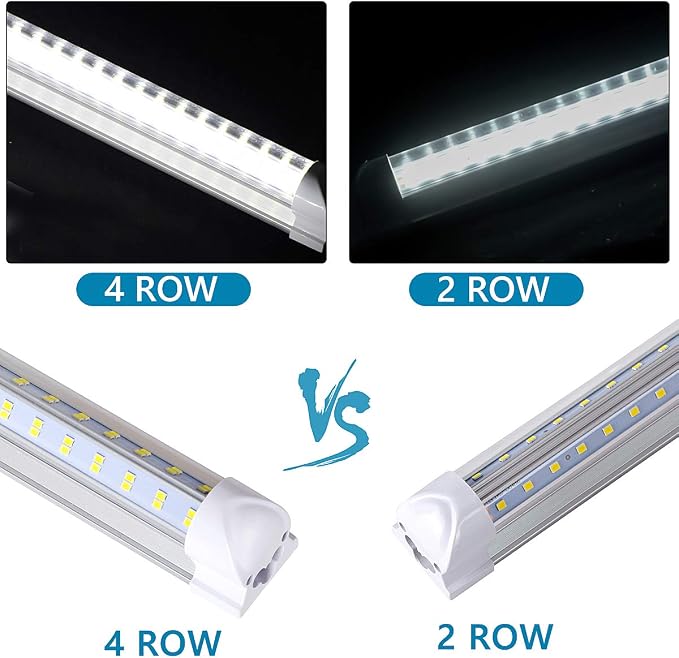 25 Pack, LED Shop Light, 4FT LED Light Fixtures, 60W 6500LM 6000K Cool White - Image 3