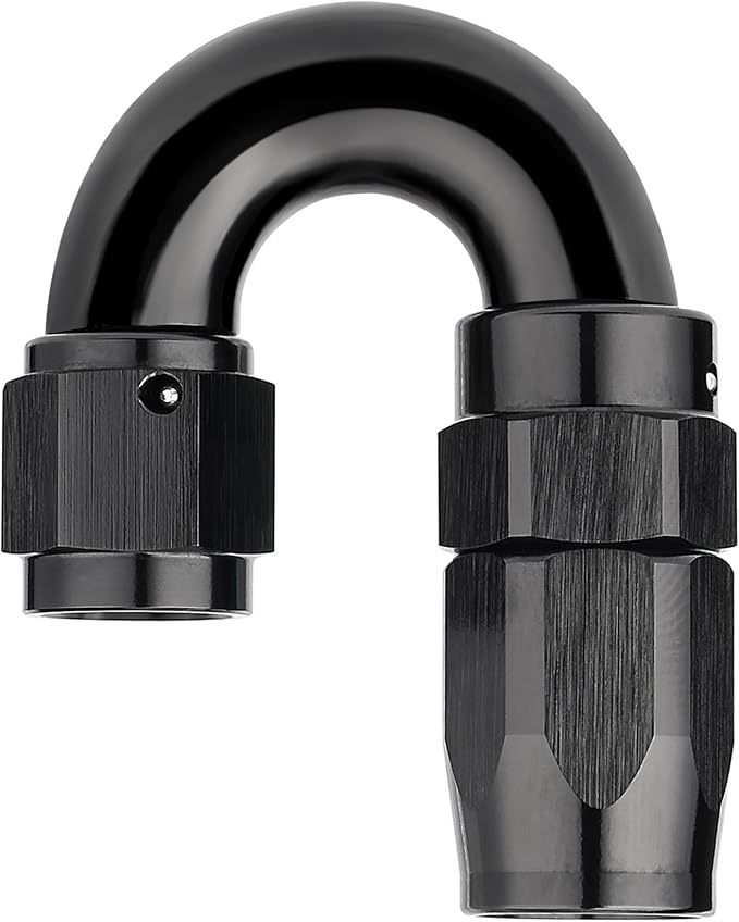 EVIL ENERGY 4AN 180 Degree One Piece Full Flow Hose End Fitting Swivel by EVILENERGY