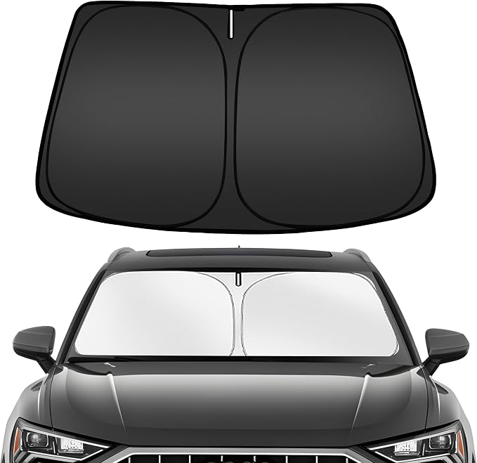 ARISMOTOR Windshield Sun Shade for Audi Q3 2019-2025, Custom Fit Foldable Front by ARISMOTOR