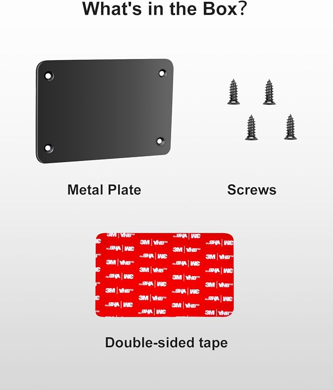 Metal Mounting Plate for Magnetic Wireless Backup Camera, 4.6"x3.1" Metal Base - Image 7