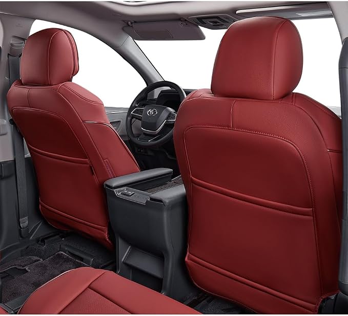 EKR Sienna Seat Covers for 2021 2022 2023 2024 2025 Toyota Sienna LE, 8 Seats - Image 4