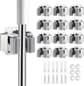 12PCS Broom and Mop Holder, Heavy Duty Garden Tool Organizer Rack Rake and by JAMEND+CLXP