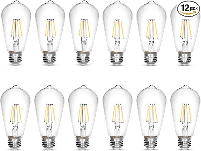 LED Edison Bulb 4W, Antique 40W Vintage Edison Bulb, E26 Light Bulb Non by NOTOC