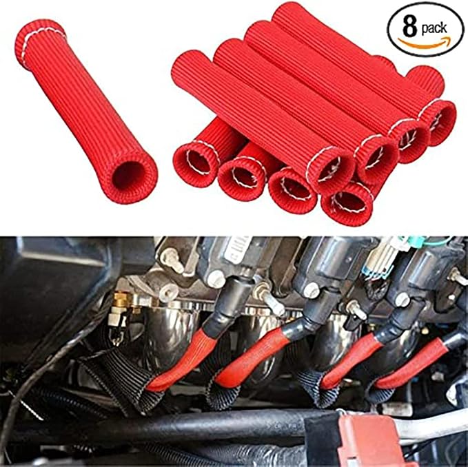 Spark Plug Wire Boots Thermal Protection Insulator Sleeve, 1200 Degree Heat - Image 8