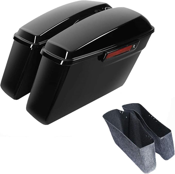 Green-L Vivid Black Hard Saddlebags by Green-LMotorParts