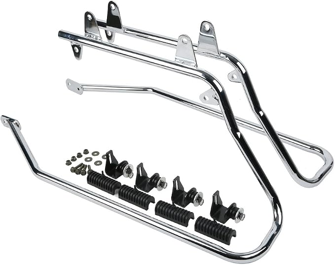 XFMT Hard Saddlebags Saddle Bag & Chrome Conversion Brackets - Image 7